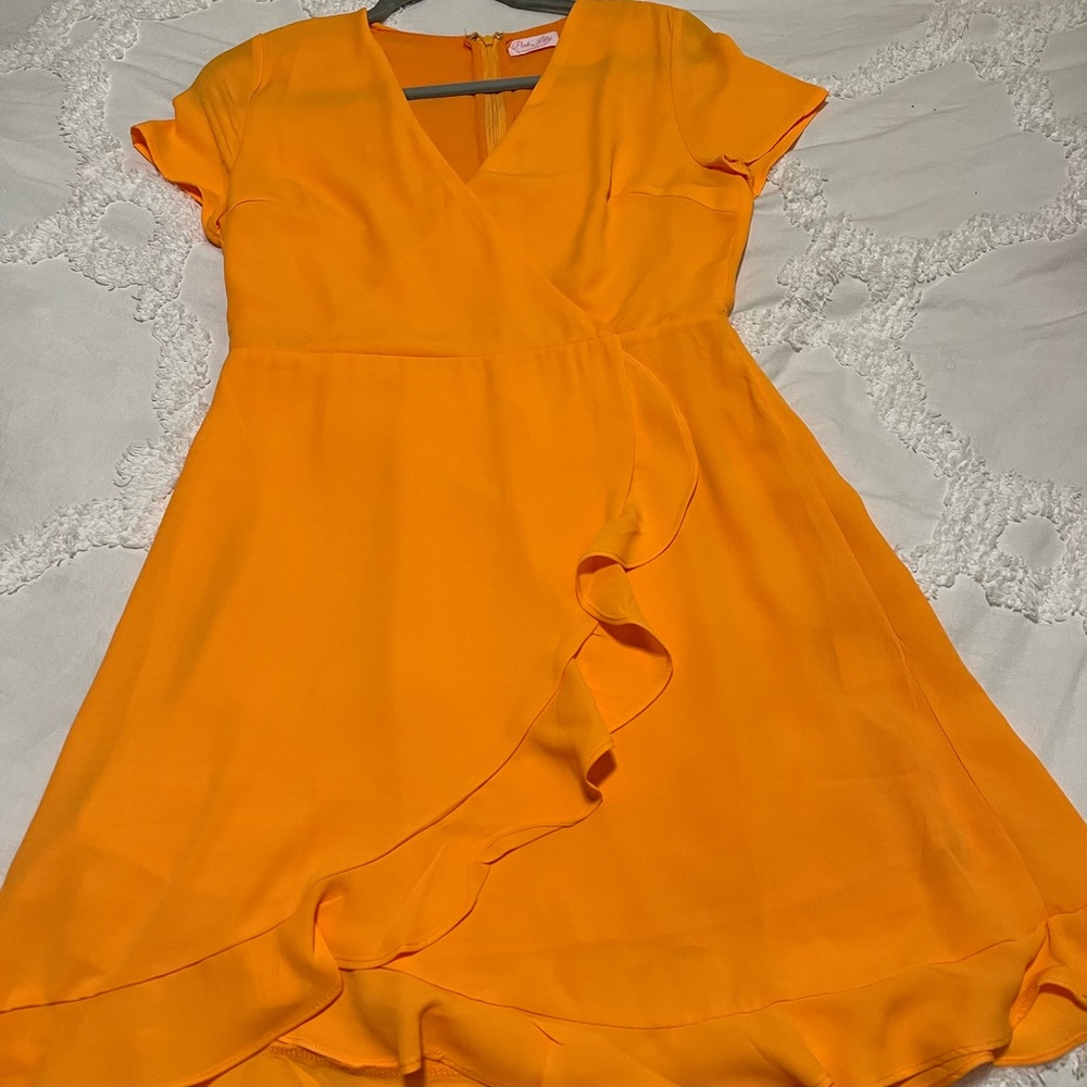 Pink Lily Cap Sleeve Fit & Flare Dress